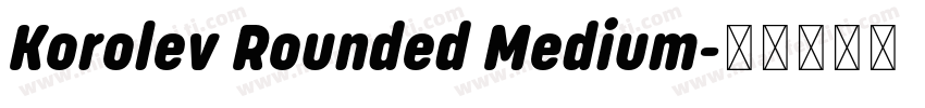 Korolev Rounded Medium字体转换